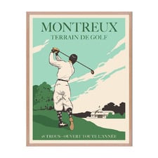Golf Poster II Framed Paper Print Wall Art