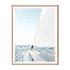 Sailing I Framed Paper Print Wall Art