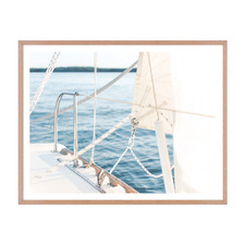 Sailing III Framed Paper Print Wall Art