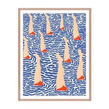 Synchronised Framed Paper Print Wall Art