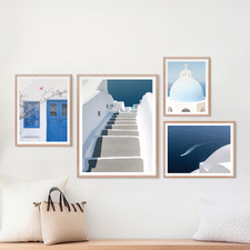 4 Piece Blue Serenity Wall Art Set