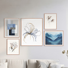 5 Piece Linear Essence Wall Art Set