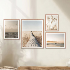 4 Piece Seaside Solace Wall Art Set