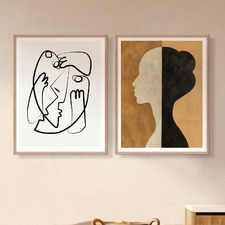 2 Piece Minimal Reflection Wall Art Set