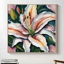 Summer Lily Canvas Wall Art