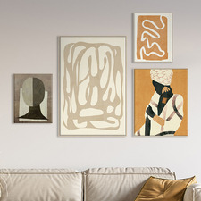 4 Piece Terra Motion Canvas Wall Art Set