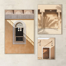 3 Piece Golden Facades Canvas Wall Art Set