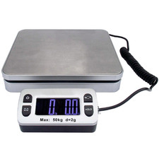 Silver 50kg Digital Postage Stainless Steel Scale