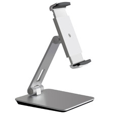 Silver Foldable Aluminium Mobile Phone & Tablet Stand