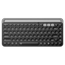 Black Bluetooth Wireless Keyboard with Tablet Holder