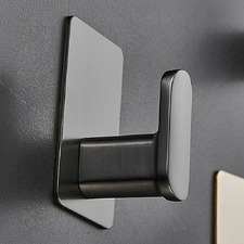 Ollie Black Aluminium Alloy Robe Hook