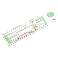White Wireless Keyboard & Mouse Set