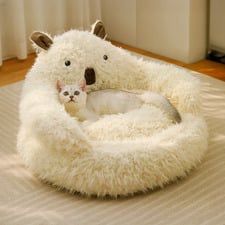Alpaca Plush Pet Bed