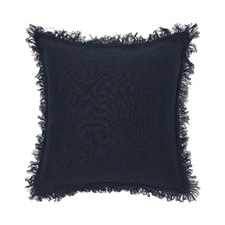 Navy Ava Linen Cushion