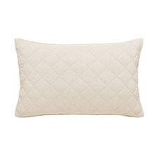 Nougat Soho Quilted Linen Standard Pillowcase