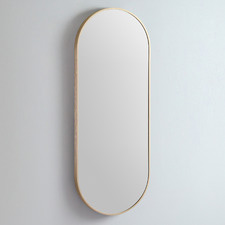 Modern 121cm Oblong Aluminium Wall Mirror