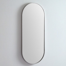 Modern 121cm Oblong Aluminium Wall Mirror