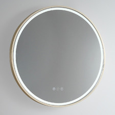 Sphere 81cm Aluminium LED Mirror with Demister & Bluetooth