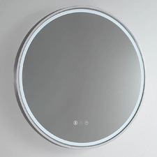 Sphere 61cm Aluminium LED Mirror with Demister & Bluetooth