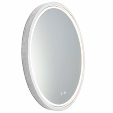 Sphere 66cm Concrete LED Mirror with Demister & Bluetooth