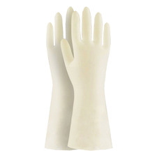 Beige Nitrile Rubber Cleaning Gloves (Set of 6)
