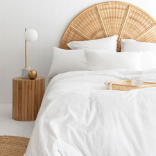 White Loom Bamboo & Cotton Quilt Cover Set