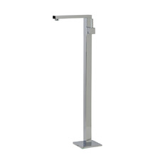 Luxury Chrome Quadro Floor Mounted Bath Mixer