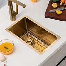 Adira 450mm Single Half Stainless Steel Kitchen Sink