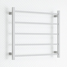 EZY FIT Square Tube Dual Wired Heated Towel Rail