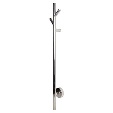 EZY FIT 900mm Heated Vertical Towel Bar with 2 Hooks
