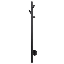 EZY FIT 900mm Heated Vertical Towel Bar with 2 Hooks