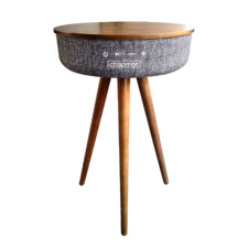 Dakota Wooden Side Table with Bluetooth Speaker & Powerbank