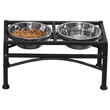 Pawz Stainless Steel Elevated Dual Pet Bowls