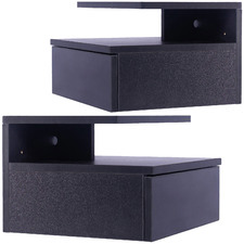 Poller Wall Mounted LED Bedside Tables (Set of 2)