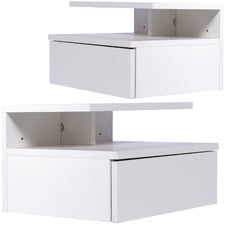 (Set of 2) Poller Wall Mounted LED Bedside Tables
