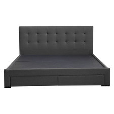 Charcoal Edan Bed Frame with Storage Drawers