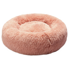 Pink PaWz Faux Fur Calming Cat Bed