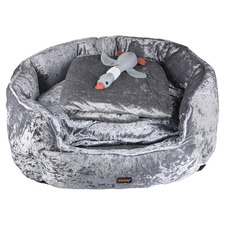 3 Piece Grey PaWz Dog Bed Set