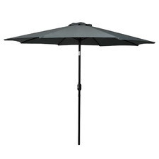Grey Solar Aluminium Outdoor Umbrella