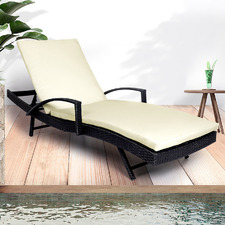 Calum PE Wicker Sun Lounge