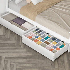 Nicholai Pine Wood Storage Trundles