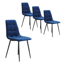 Eames Replica Velvet Dining Chairs (Set of 4)