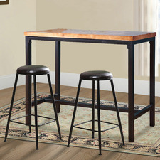 Kayley Industrial Wooden Bar Table