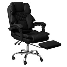 Geraint Upholstered Gaming Office Chair with Footrest