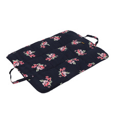 Navy Floral Double-Sided Foldable Pet Bed