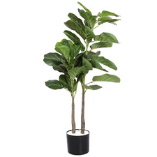 100cm Potted Faux Fiddle Leaf Fig Tree