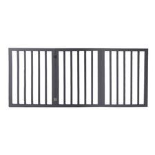 Grey 3 Panel Foldable Pet Gate