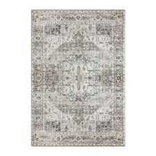 Grey Ostin Flat Weave Cotton-Blend Rug