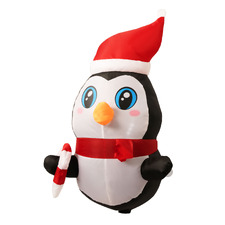 Penguin Inflatable Christmas Decoration with LED