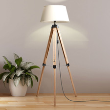 Charlie Linen Floor Lamp